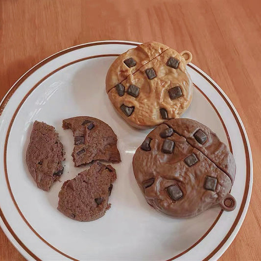 Custodia per AirPods con biscotti al cioccolato