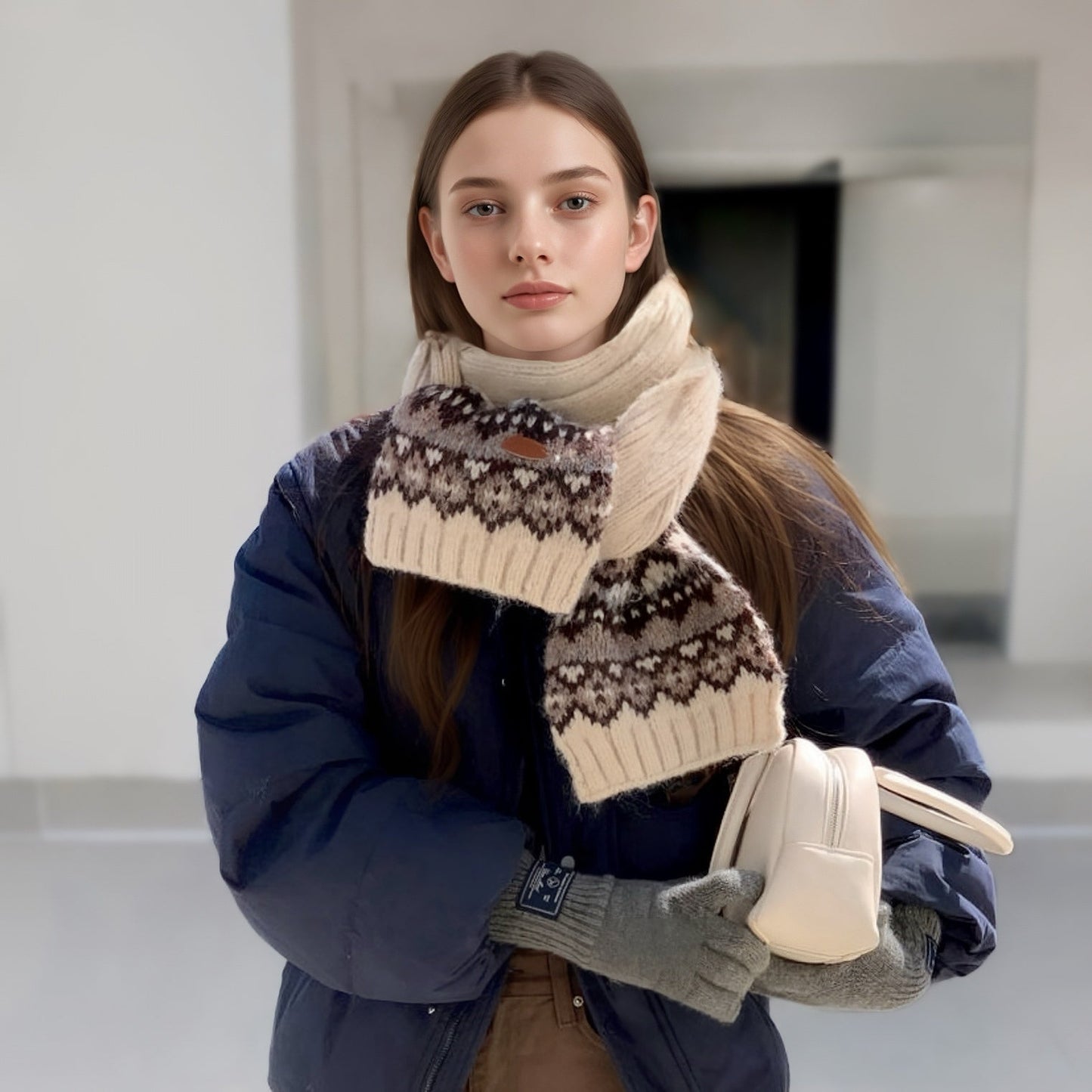 Fair Isle Pattern Scarf