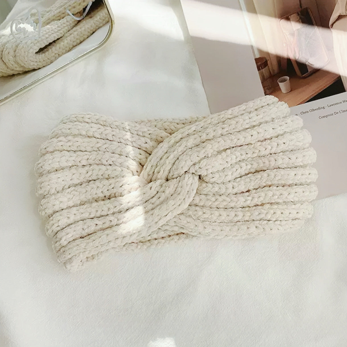 Crochet Velvet Twist Headband