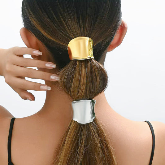 Fermaglio per capelli con onde metalliche