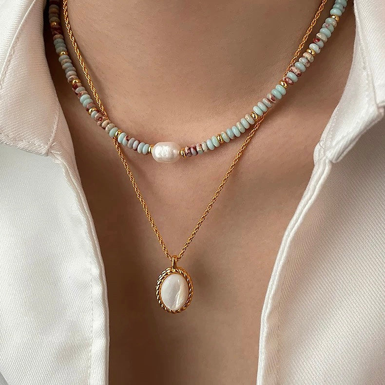 Ocean Breeze Pearl Necklace