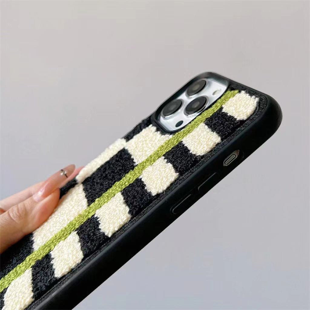 Sherpa Green Stripe Phone Case