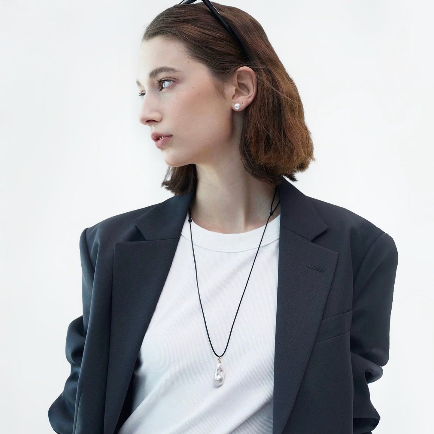 Lustrous Drop Pendant Necklace