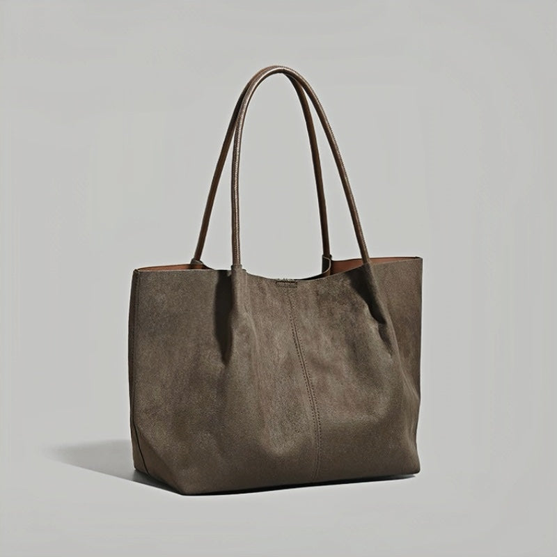 Modern Muse Suede Tote Bag