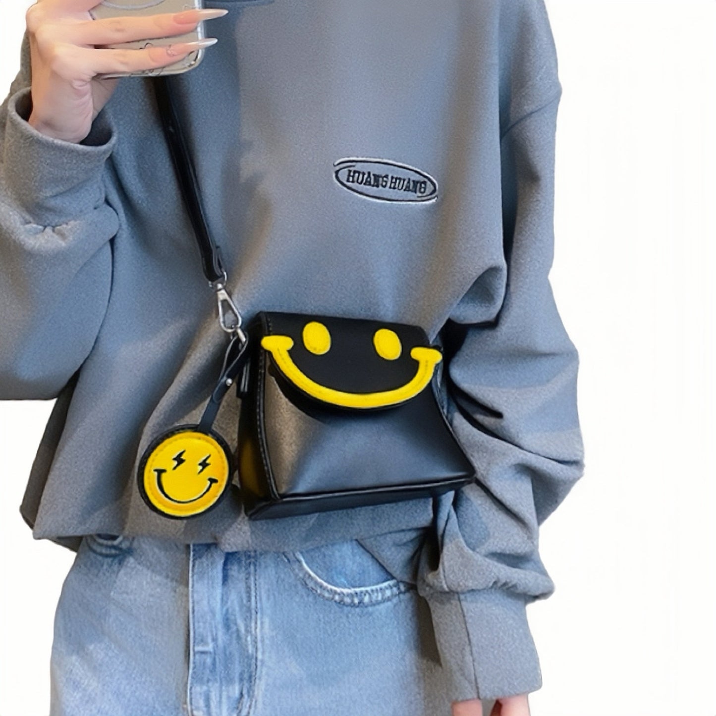 Mini Smiley Box Umhängetasche