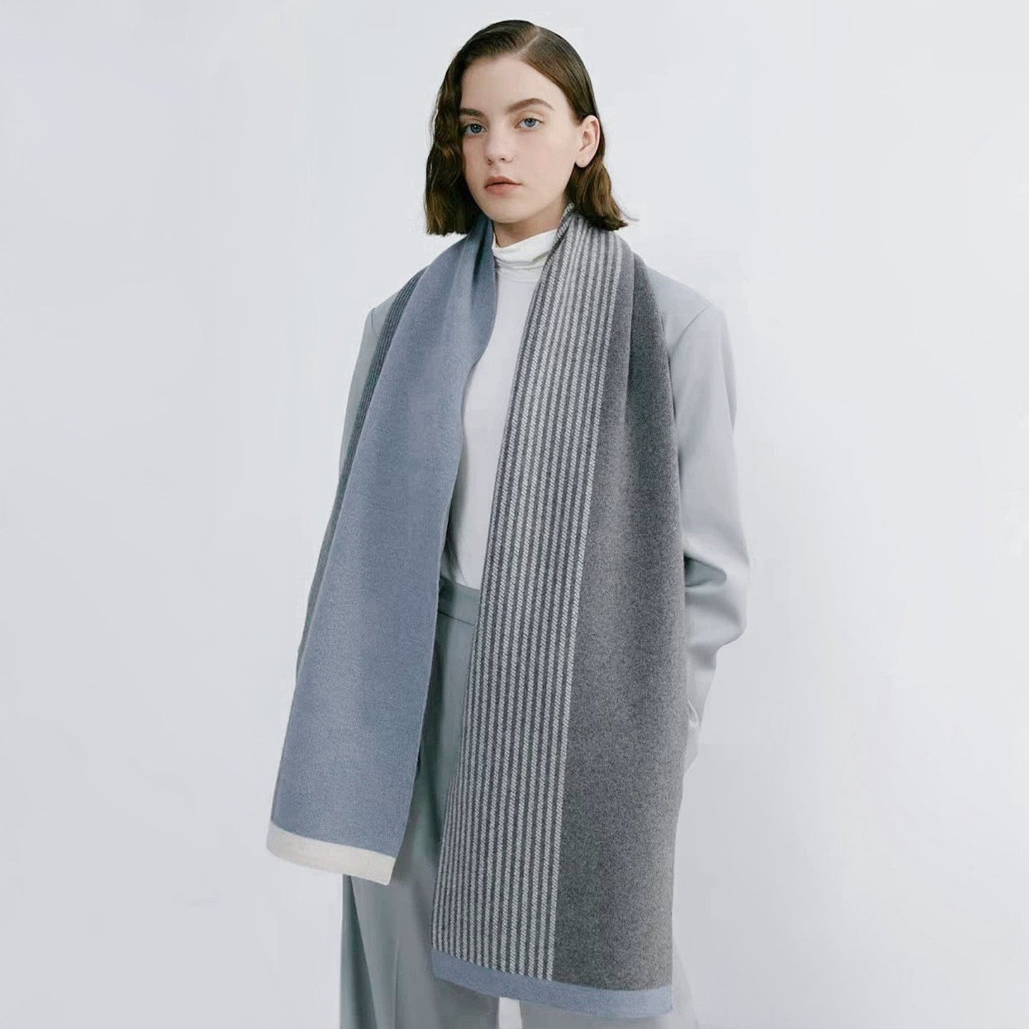 Designer Soft Striped Scarf
