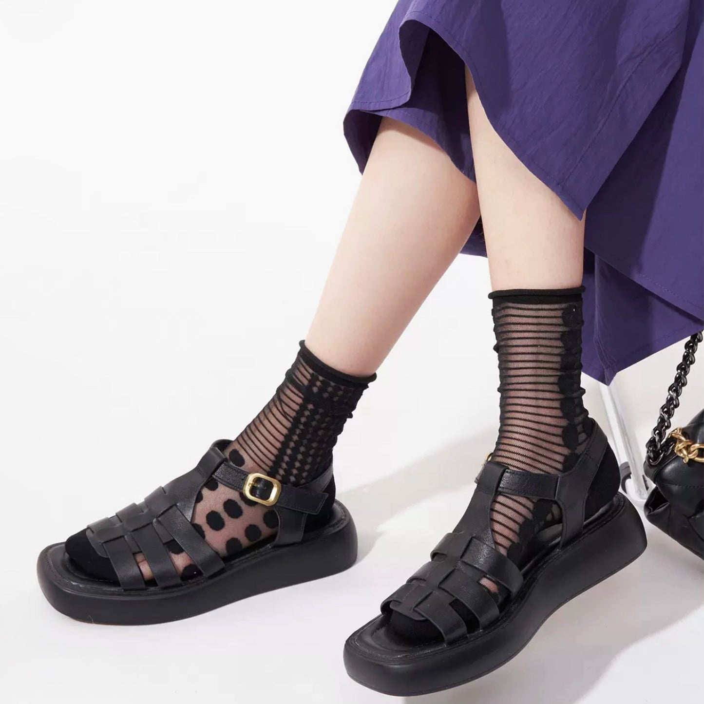 Abstract Pattern Crystal Socks
