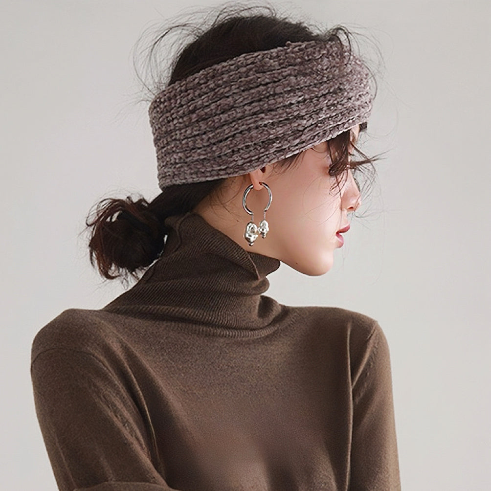 Crochet Velvet Twist Headband
