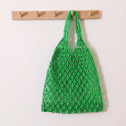 Hollow Crochet Tote Bag