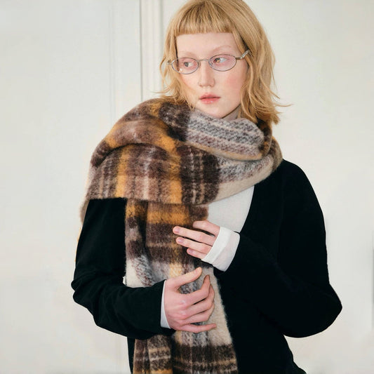 Autumn Ember Plaid Scarf