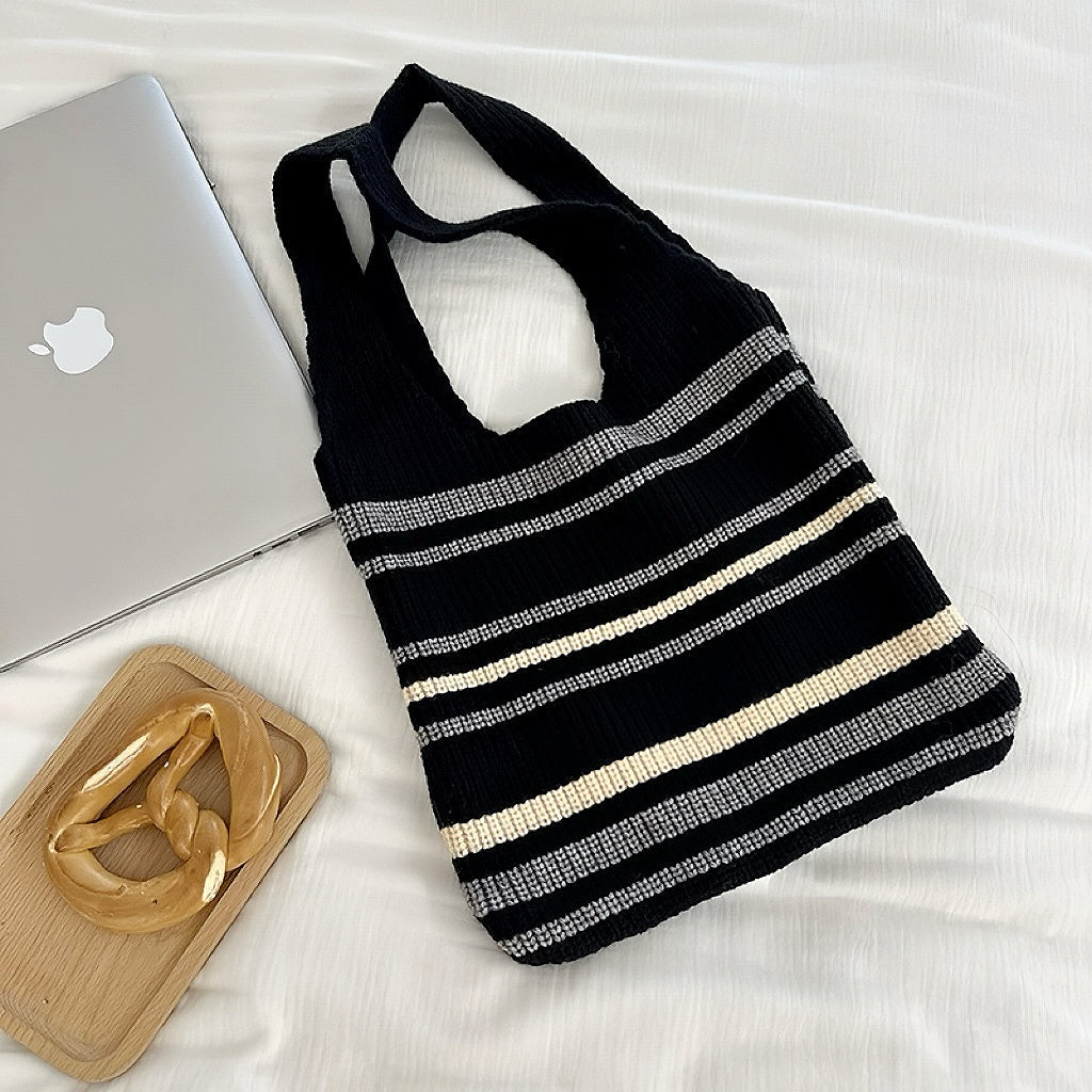 Snug Stripes Knitted Bag