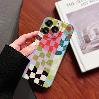 Distressed Colorful Plaid Phone Case