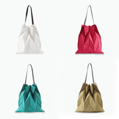 Faltbare Plissierte Shopper Tasche