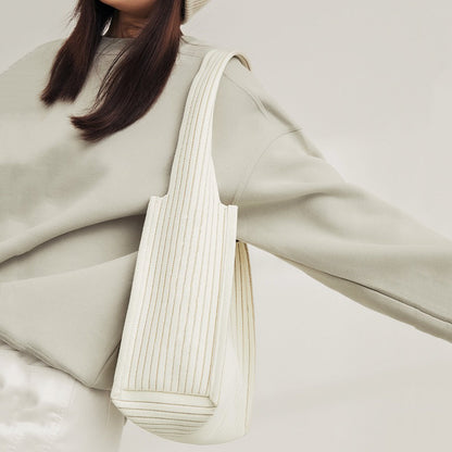 Milk Carton Textured Woven Tote Bag