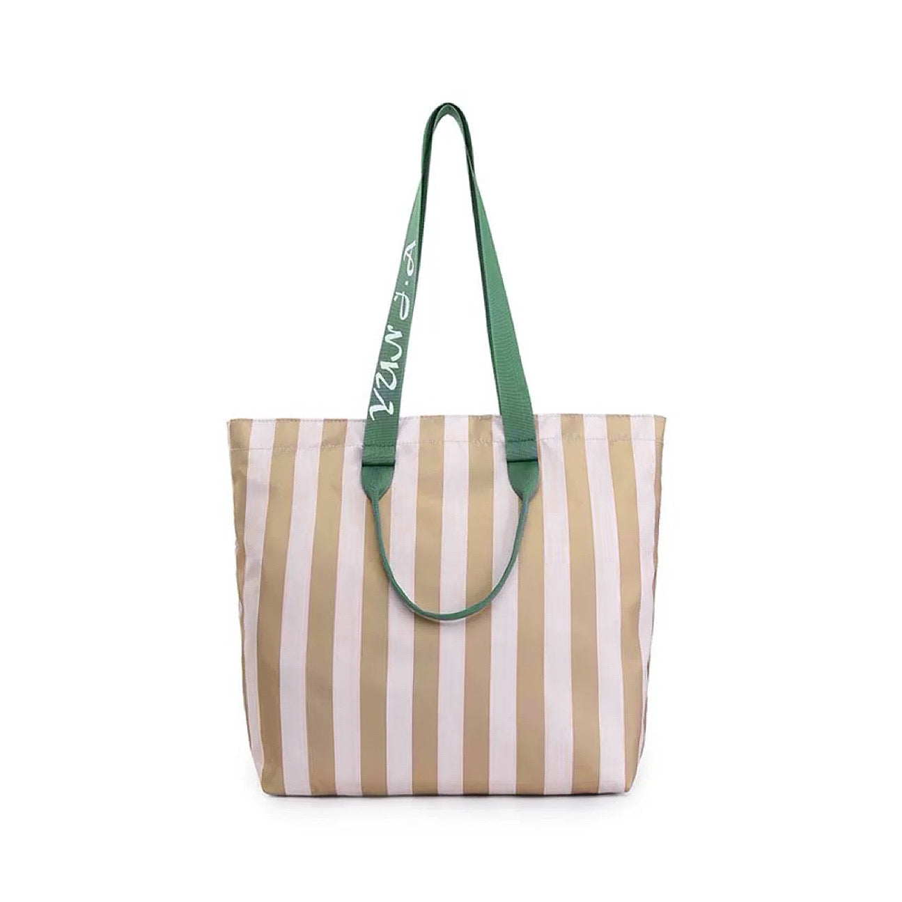 Bold Color Striped Tote Bag