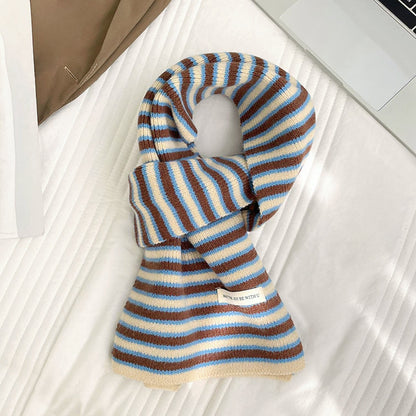 Striped Knitted Scarf