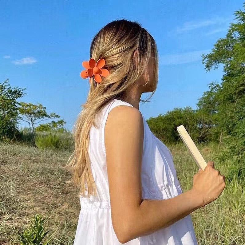 candy flower hair claw