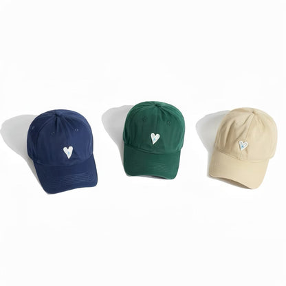 Heart Embroidery Baseball Cap