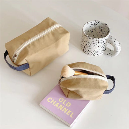 Borsa per il trucco in tela