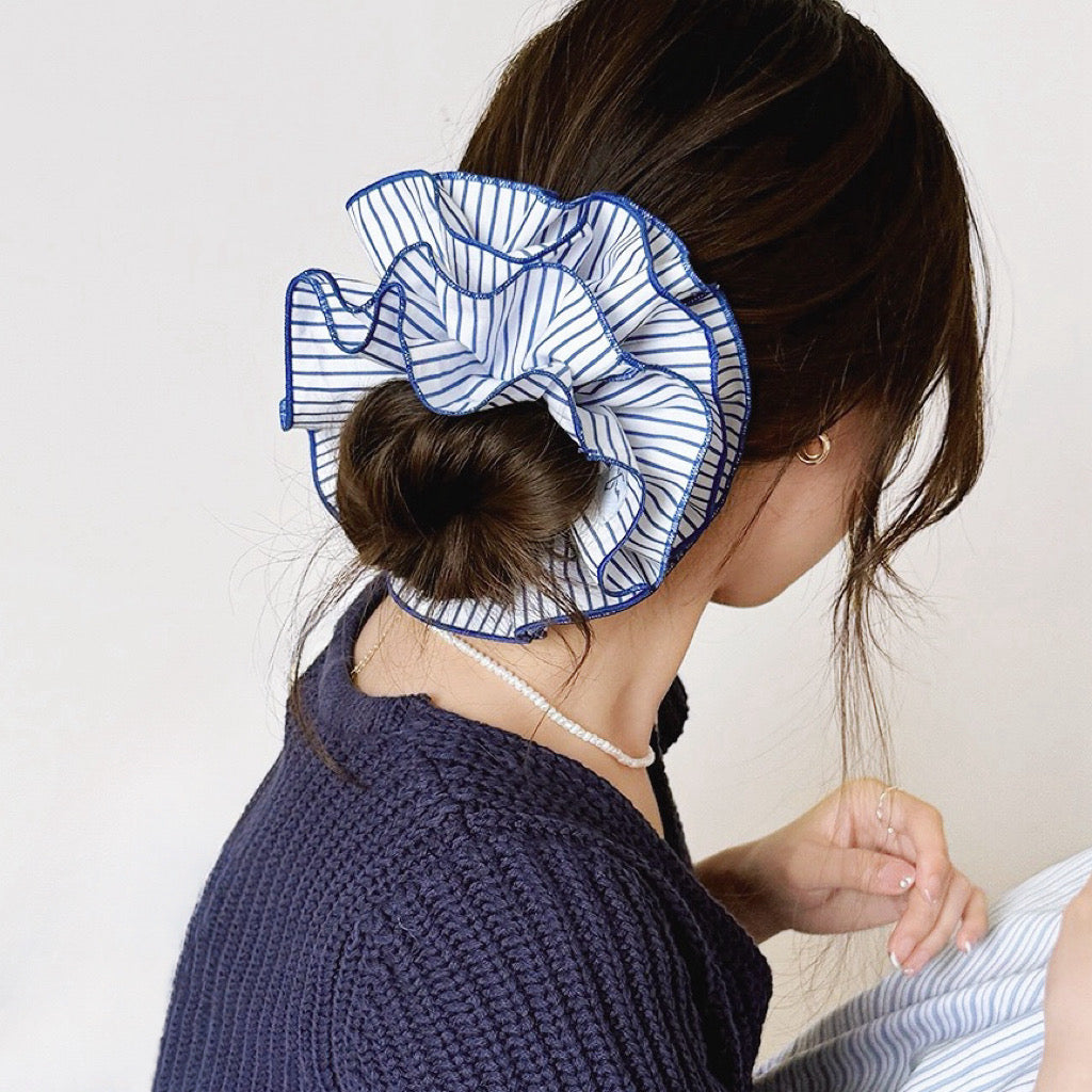 Striped Layered Scrunchie