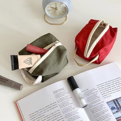 Borsa per il trucco in tela