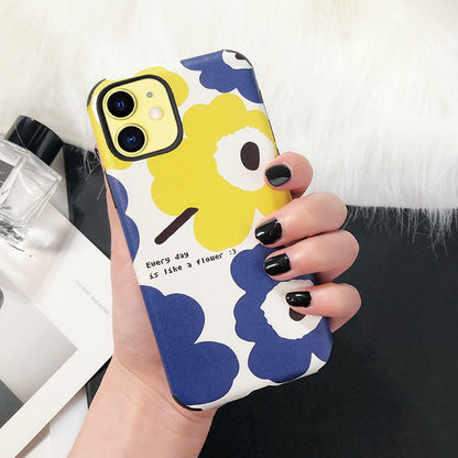 Blue Yellow Flower Phone Case