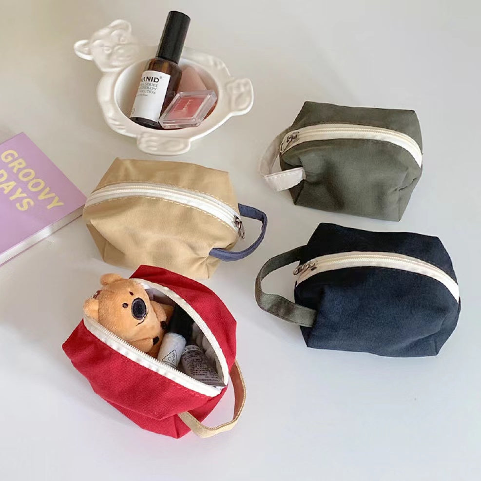 Borsa per il trucco in tela