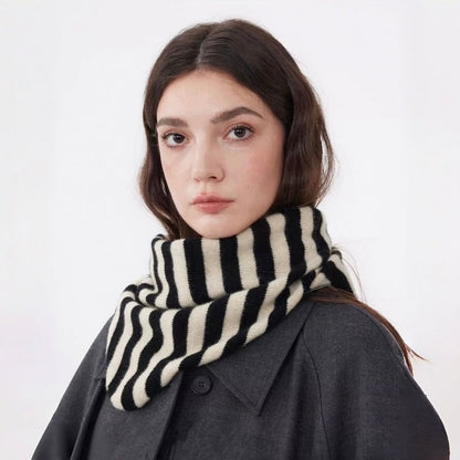 Simple Striped Triangle Scarf
