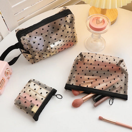 Hübsche Make-up-Tasche aus Organza