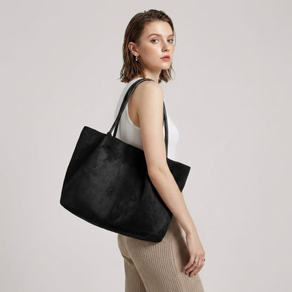 Modern Muse Suede Tote Bag