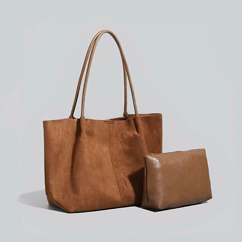 Modern Muse Suede Tote Bag