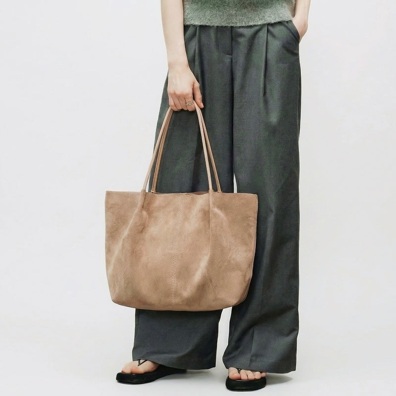 Modern Muse Suede Tote Bag