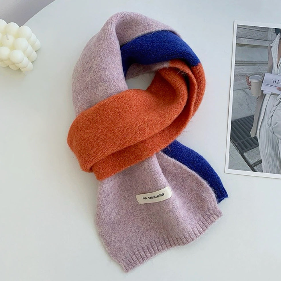 Cozy Splicing Color Scarf