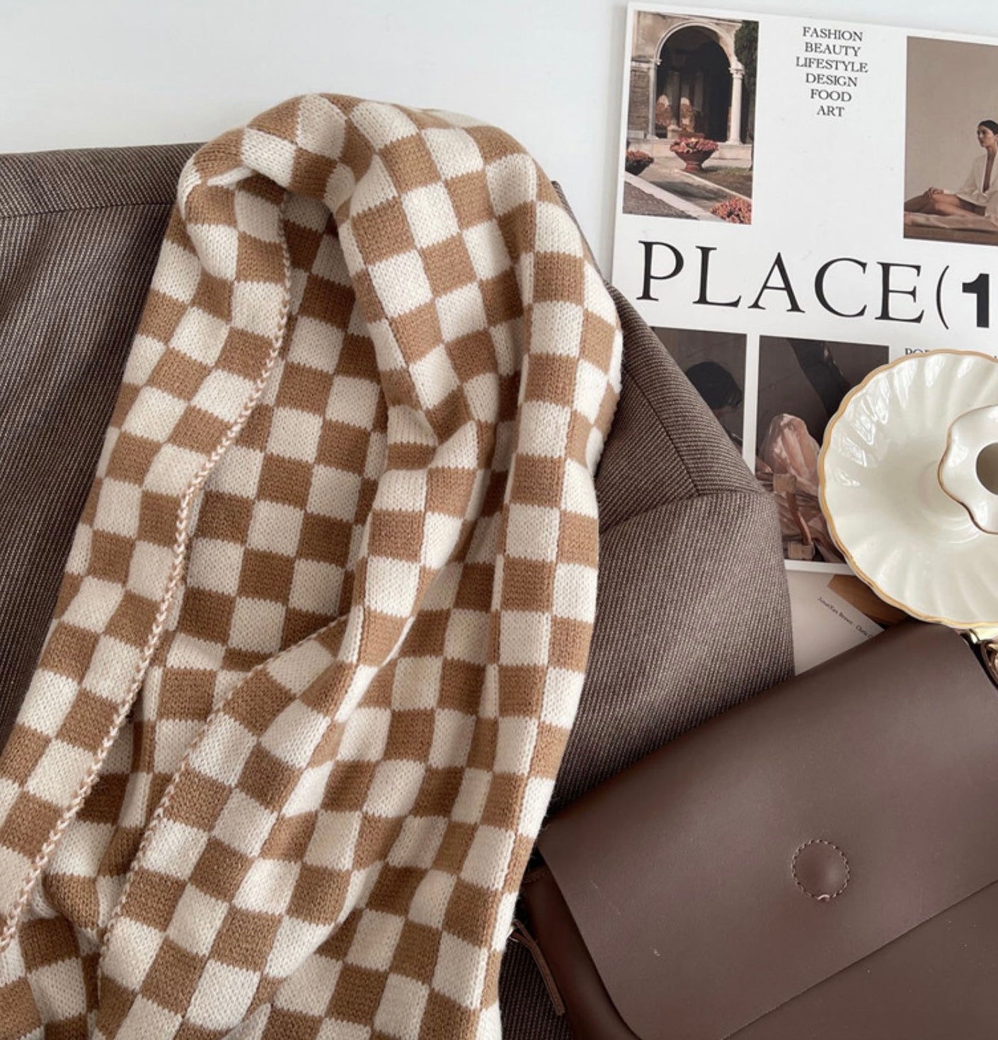 Checkerboard Classic Scarf