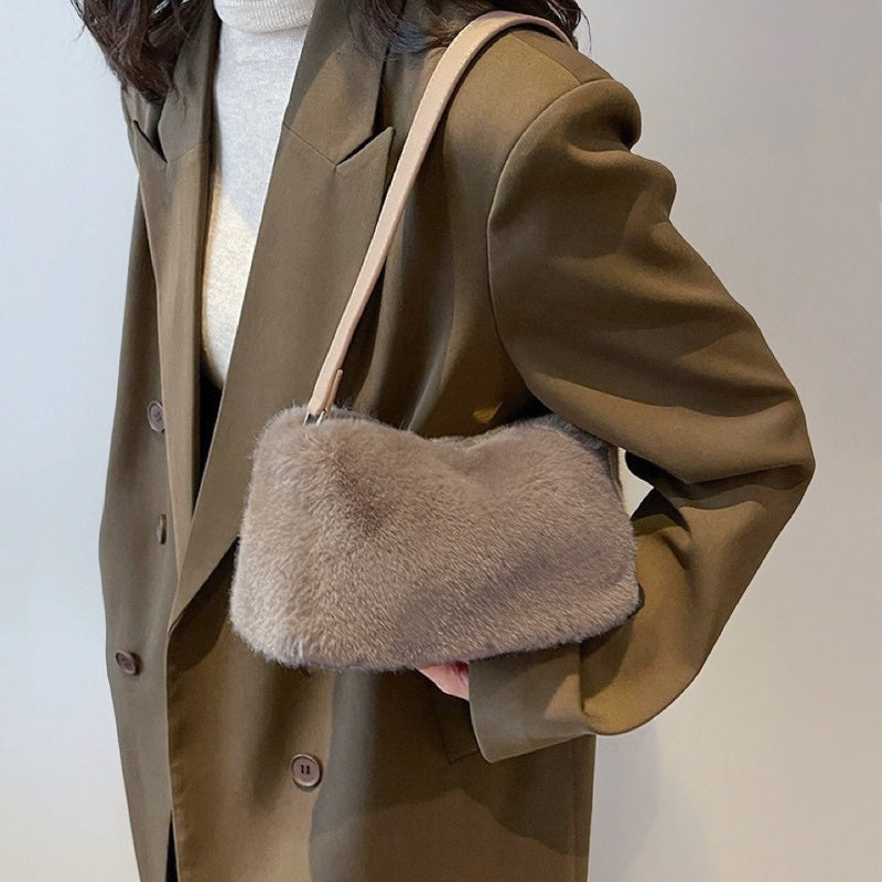 Mini borsa Baguette in montone