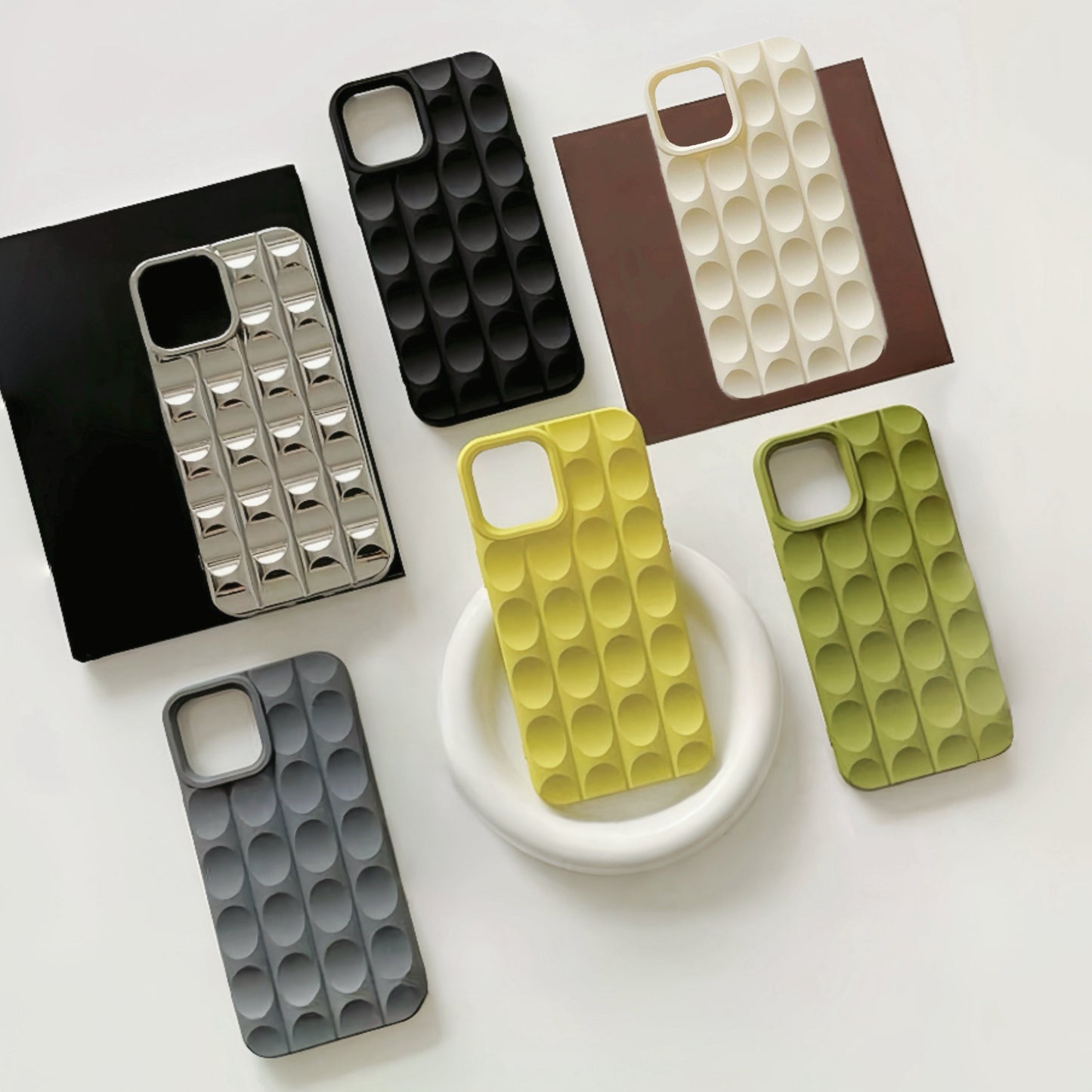 Concave Dots Chocolate Phone Case