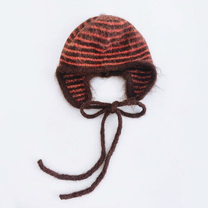 Striped Earflap Hat