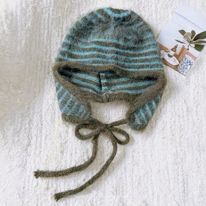 Striped Earflap Hat