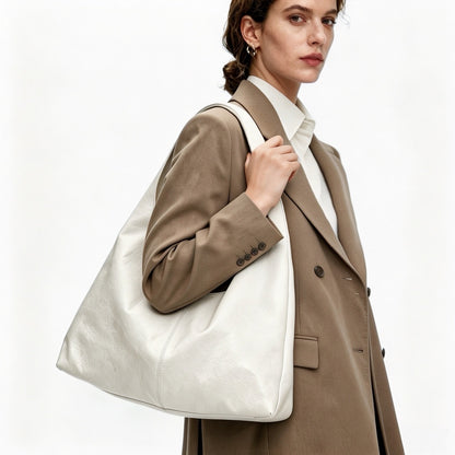 Hobo-Tasche aus gewachstem Leder 