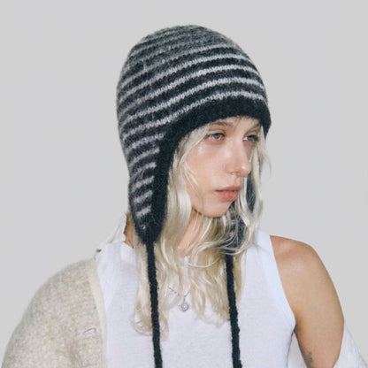 Striped Earflap Hat