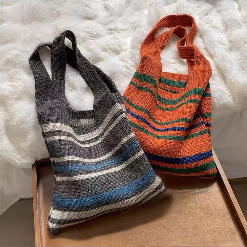 Snug Stripes Knitted Bag