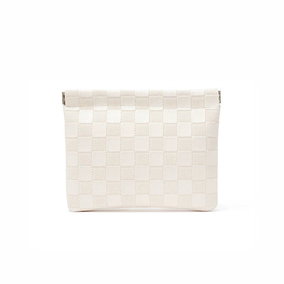 Checkered Self-closing Storage Bag