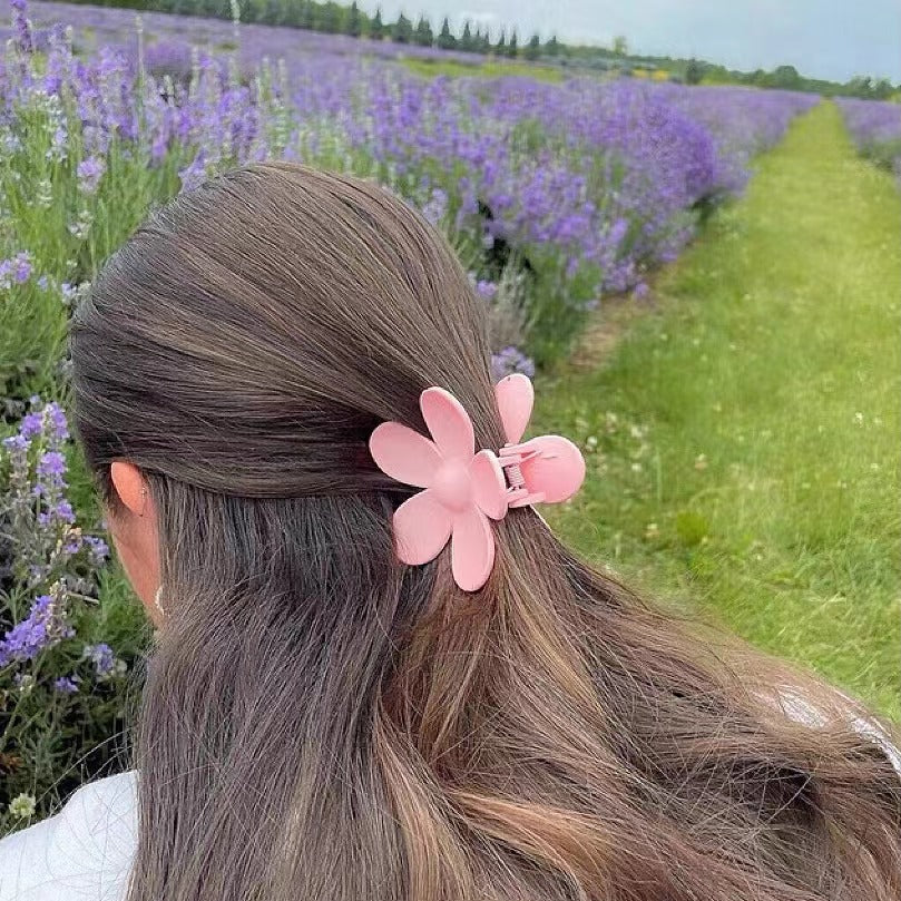 candy flower hair claw