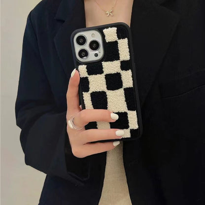 Custodia per telefono Sherpa Checkered in nero