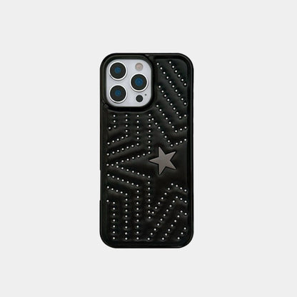 Star Studded Leather Phone Case