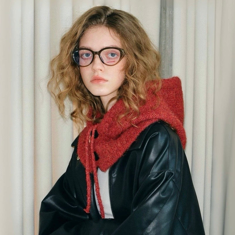 Drawstring Buttoned Balaclava Hat