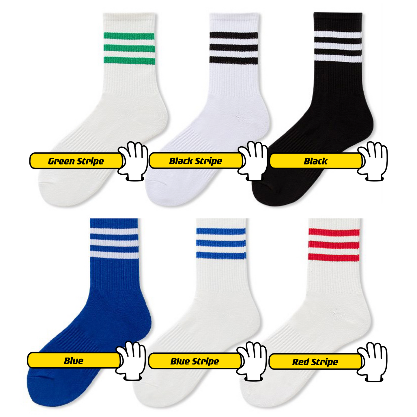 Colored Stripe Socks