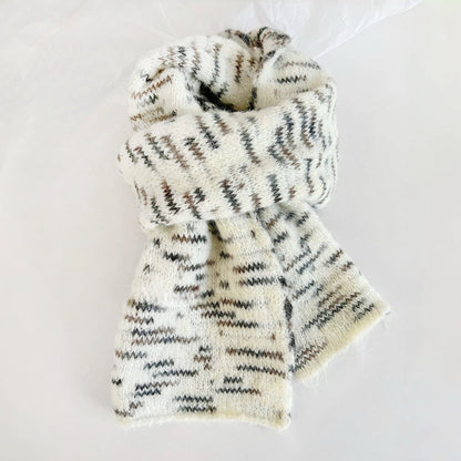 Close-up of Dual-Sided Aurora Texture Soft Scarf, great for office layering and commuting.