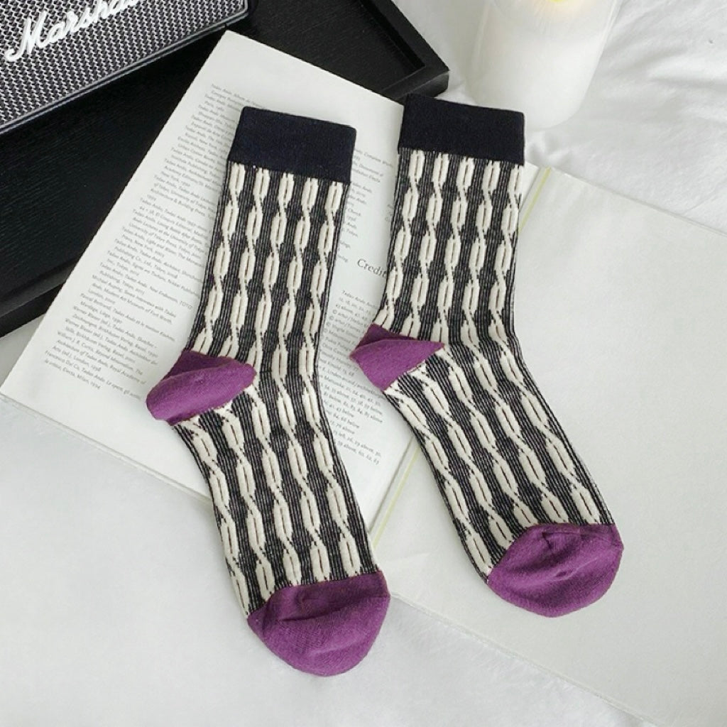 Sculptured Ripple Knitted Socks