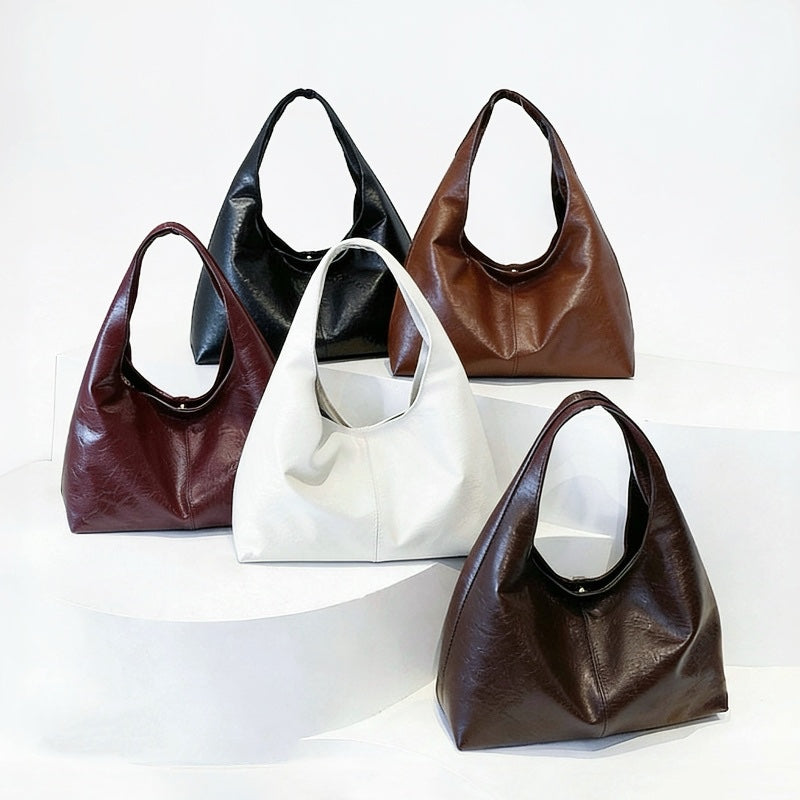 Hobo-Tasche aus gewachstem Leder 